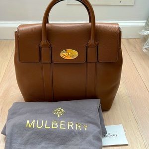 Mulberry Bayswater Small Backpack in Oak ( Saddle Brown ) Bag tote